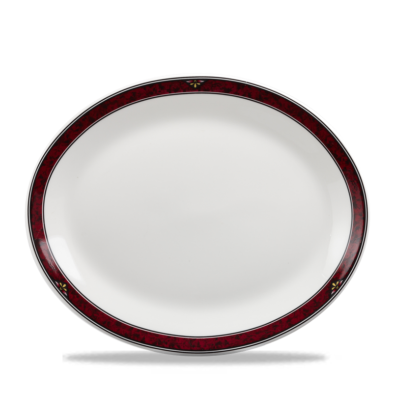 Milan  Oval Plate 12" Box 12