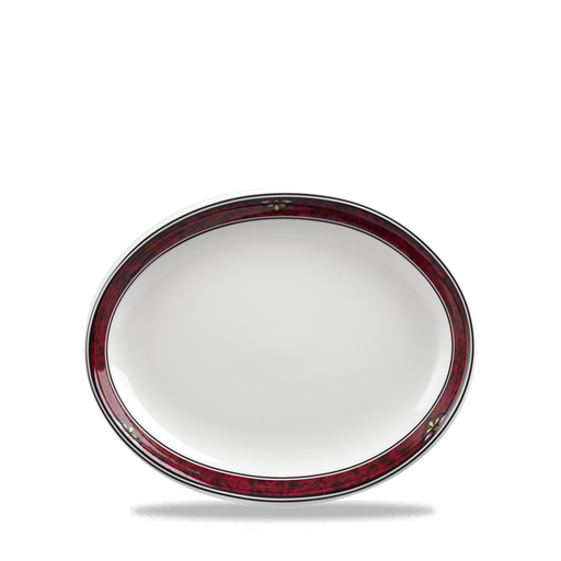 Milan  Oval Plate / Gravy Boat Std 8" Box 12