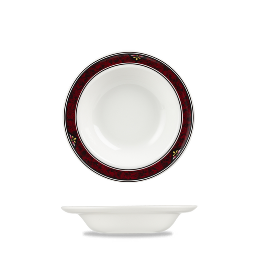 Milan  Rimmed Fruit Bowl 6.25" Box 24