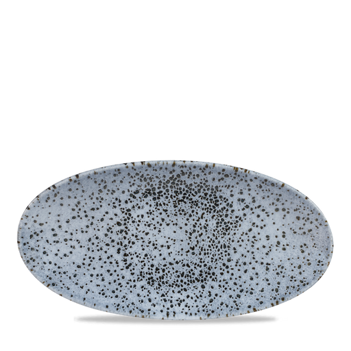 Mineral Blue Oval Chefs Plate 11 4/5X5 3/4" Box 12