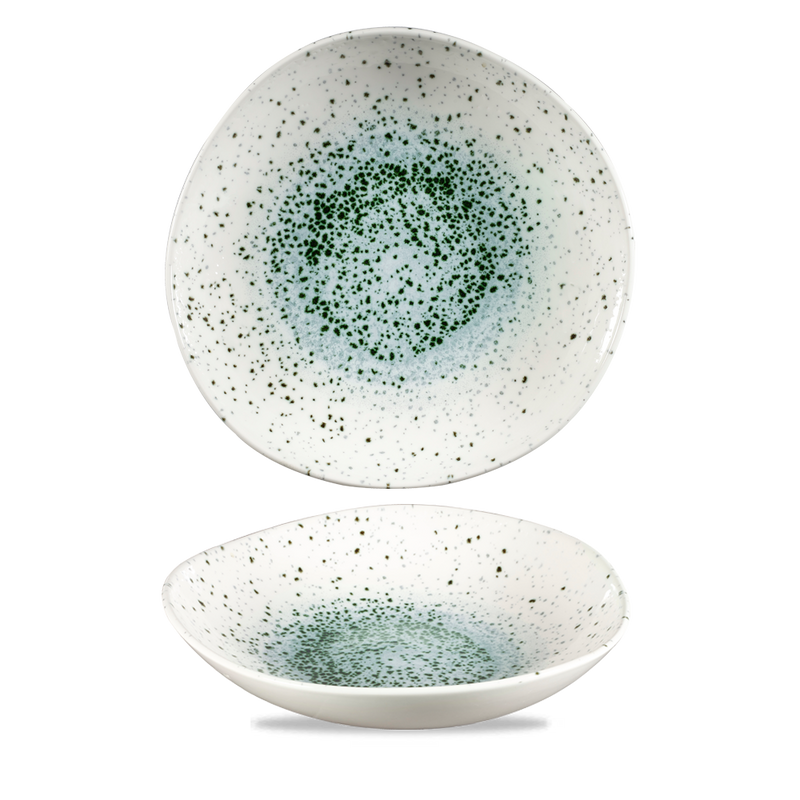 Mineral Green Round Trace Bowl 9 7/8"  Box 12