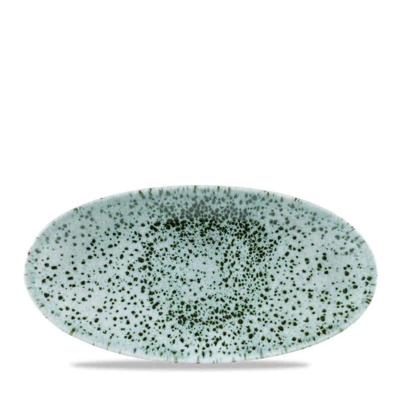 Mineral Green Oval Chefs Plate 11 4/5X5 3/4" Box 12