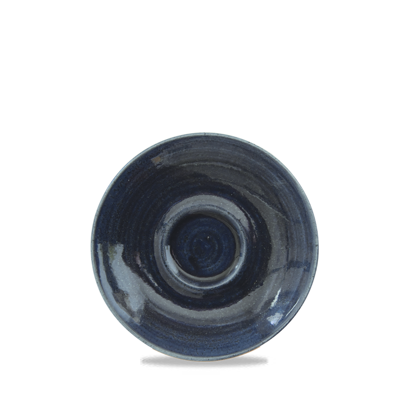 Monochrome Mist Blue  Cappuccino Saucer 6.25" Box 12