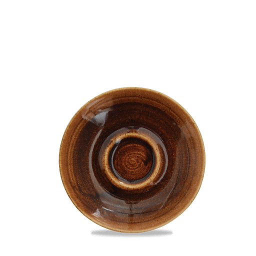 Monochrome Vintage Copper  Cappuccino Saucer 6.25" Box 12