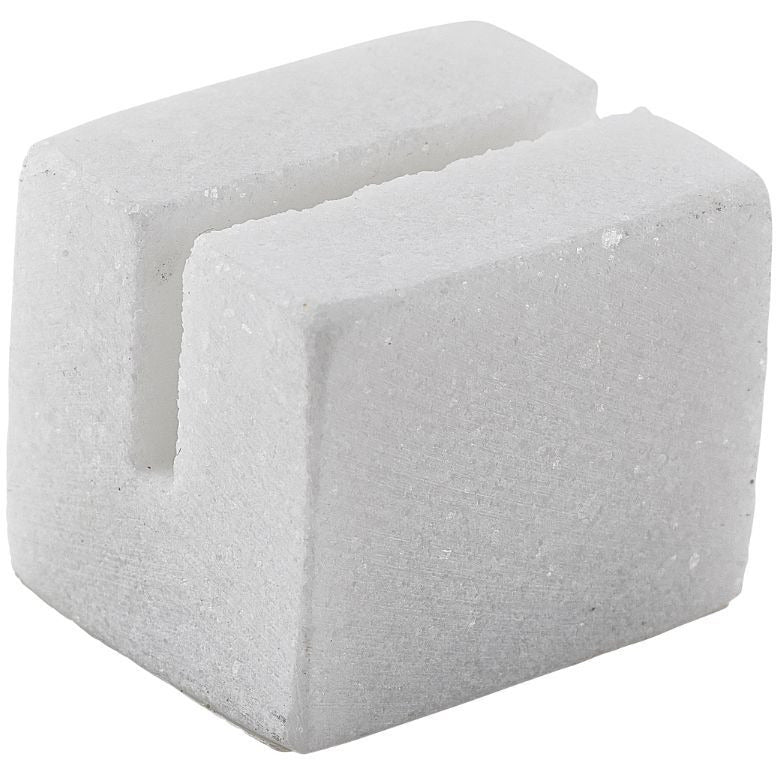 White Marble Sign Holder 3 x 2.5 x 2.5cm