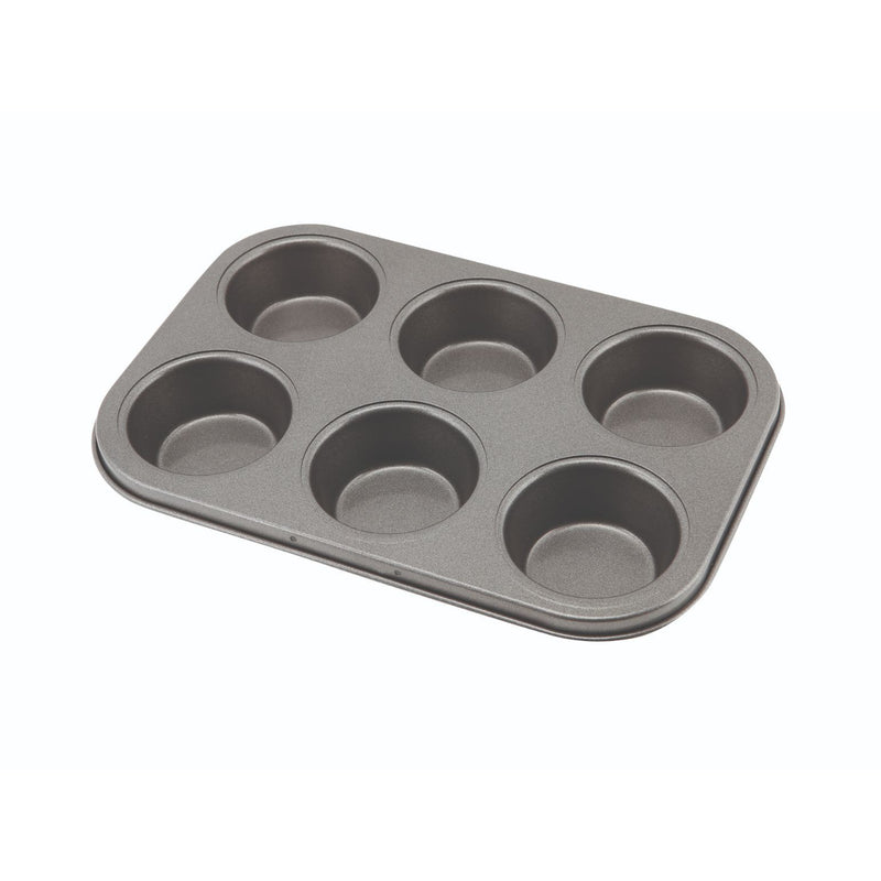 Carbon Steel Non-Stick 6 Cup Muffin Tray