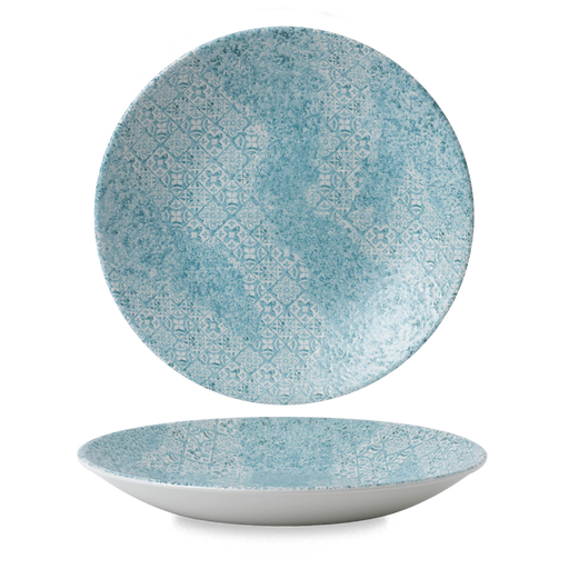 Aquamarine  Med Tiles Deep Coupe Plate 11" Box 12