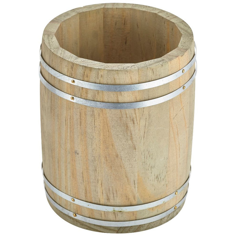 Miniature Wooden Barrel 11.5Dia x 13.5cm