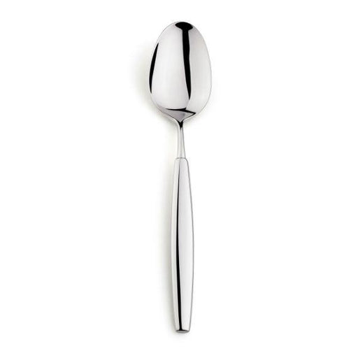 The Elia Marina Serving Spoon is polished to a high mirror shine, this 18/10 Stainless Steel cutlery piece brings a sense of quality and elegance to the tabletop.