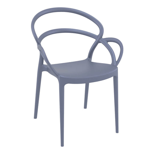 Stylish stacking arm chair
Stacking arm chair produced with a single injection of polypropylene reinforced with glass fibre obtained by means of the latest generation of air moulding technology. For indoor and outdoor use.