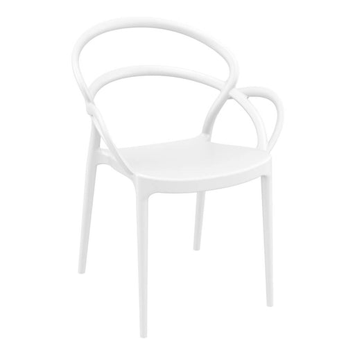 Stylish stacking arm chair
Stacking arm chair produced with a single injection of polypropylene reinforced with glass fibre obtained by means of the latest generation of air moulding technology. For indoor and outdoor use.