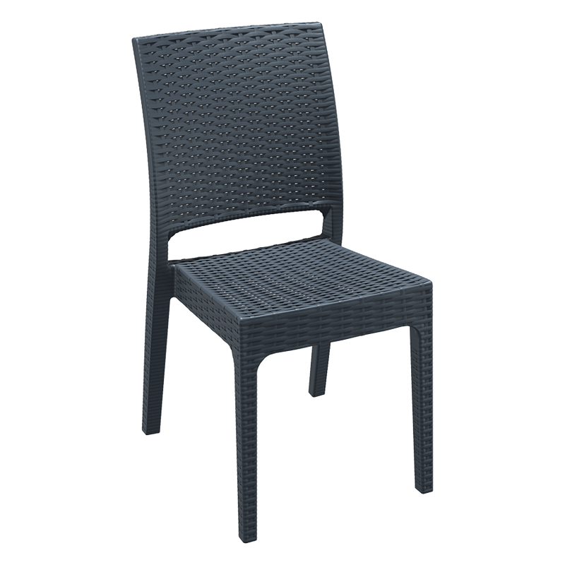 Premium quality stacking side chair
The Mint side chair is suitable for both indoor and outdoor commercial environments as it?s made from extremely durable materials and its frame will not rust. In addition, it?s UV protected to ensure colours never fade in the often harsh elements.