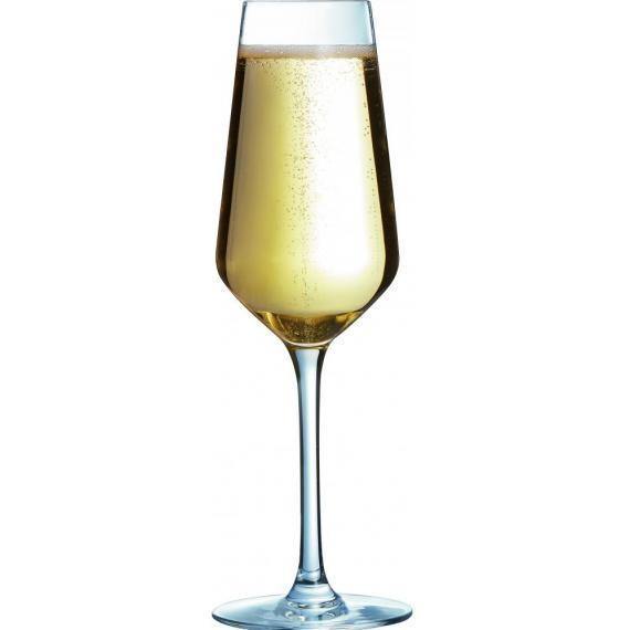 Arcoroc Vina Juliette Stemware & Tumblers - Cold Cut (replaces Millesime)  Flute(23cl)(8oz) (Box of 24) - Smashing Supplies