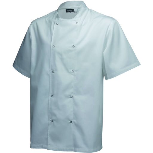 Basic Stud Jacket (Short Sleeve) White L Size