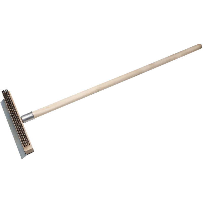 Pizza Oven Wire Brush W/Scraper (No Handle)