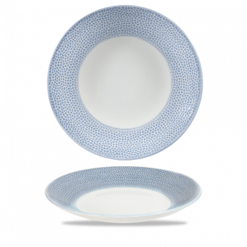 Isla Spinwash Ocean Blue  Deep Coupe Plate 10 5/8" Box 12