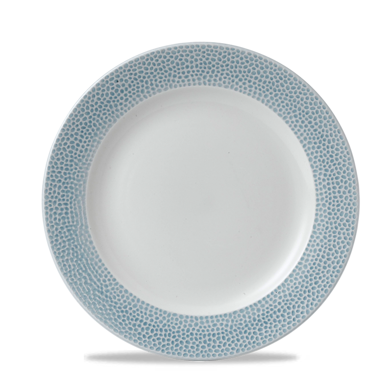 Isla Spinwash Ocean Blue Profile Footed Plate 10 1/4" Box 12