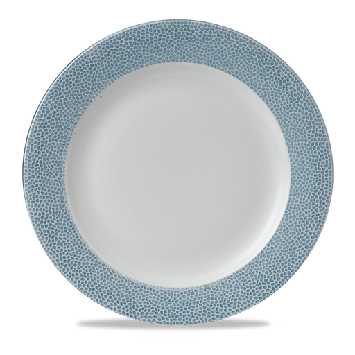 Isla Spinwash Ocean Blue Profile Wide Rim Plate 12" Box 12