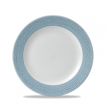 Isla Spinwash Ocean Blue Profile Footed Plate 9 1/8" Box 12