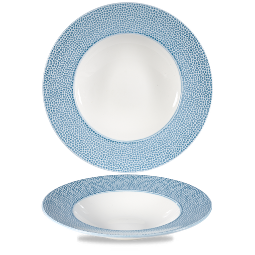 Isla Spinwash Ocean Blue  Wide Rim Bowl  11" Box 12