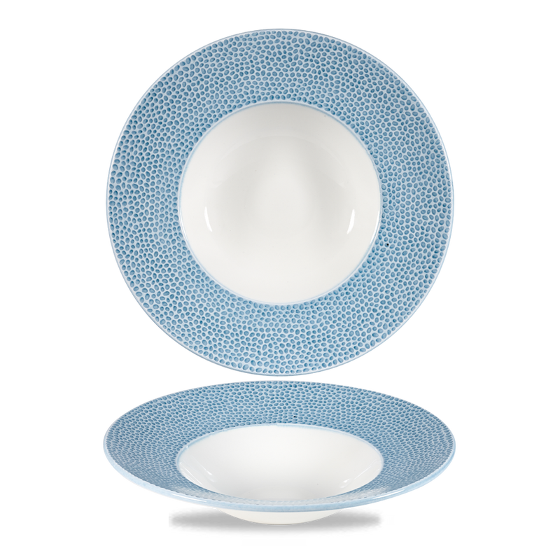 Isla Spinwash Ocean Blue  Wide Rim Bowl 9 1/2" Box 12