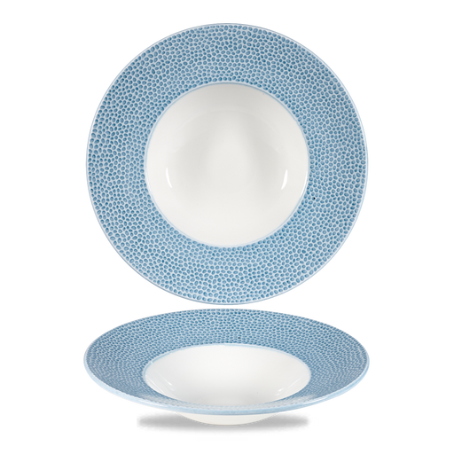 Isla Spinwash Ocean Blue  Wide Rim Bowl 9 1/2" Box 12