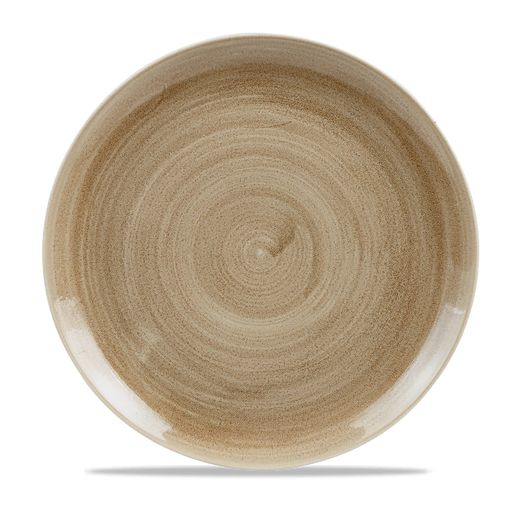 Stonecast Patina Antique Taupe Evolve Coupe Plate 11.25" Box 12
