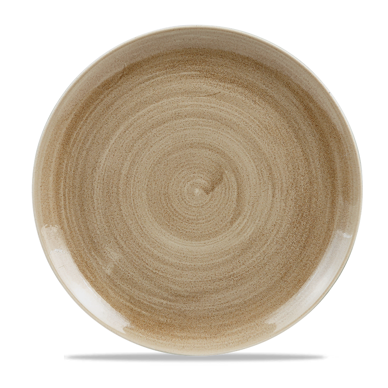 Stonecast Patina Antique Taupe Coupe Evolve Plate 12 3/4" Box 6