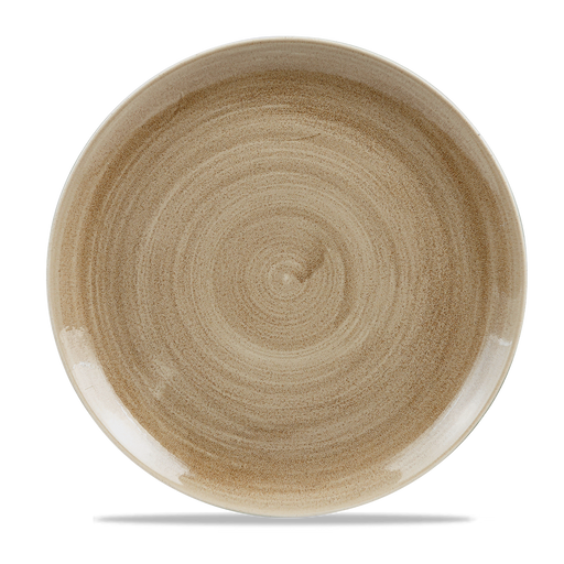 Stonecast Patina Antique Taupe Coupe Evolve Plate 12 3/4" Box 6