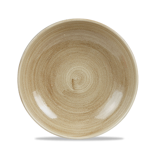Stonecast Patina Antique Taupe Evolve Coupe Bowl 9.75" Box 12