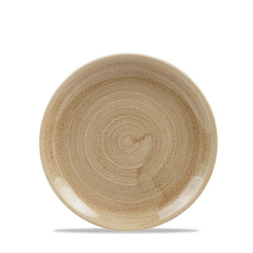 Stonecast Patina Antique Taupe Evolve Coupe Plate 6.5" Box 12
