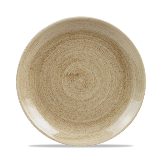 Stonecast Patina Antique Taupe Evolve Coupe Plate 8.67" Box 12