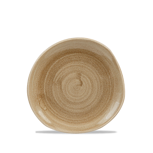 Stonecast Patina Antique Taupe Round Trace Plate 7 1/4" Box 12