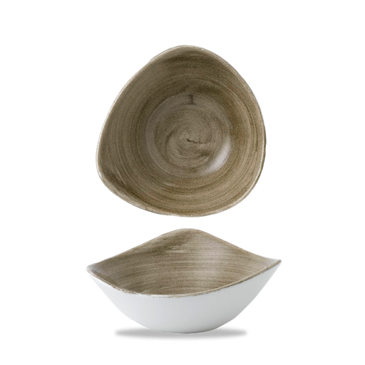 Stonecast Patina Antique Taupe Lotus Bowl 7" Box 12