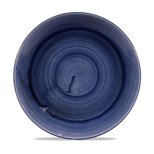 Stonecast Patina Cobalt Blue Evolve Coupe Plate 10.25" Box 12