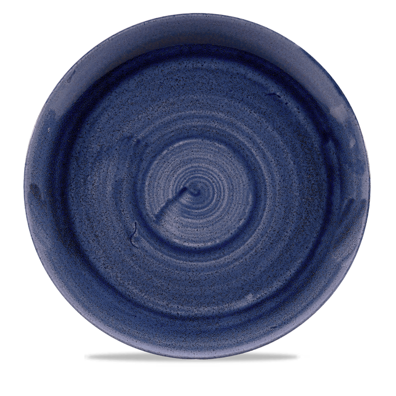 Stonecast Patina Cobalt Blue Evolve Coupe Plate 11.25" Box 12
