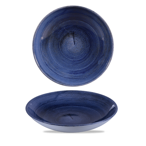 Stonecast Patina Cobalt Blue Evolve Coupe Bowl 9.75" Box 12