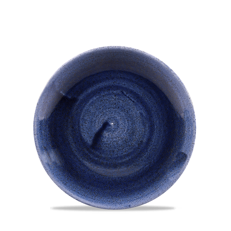Stonecast Patina Cobalt Blue Evolve Coupe Plate 6.5" Box 12