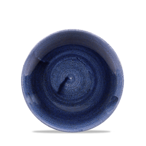 Stonecast Patina Cobalt Blue Evolve Coupe Plate 6.5" Box 12