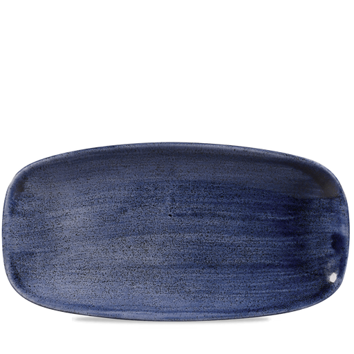 Stonecast Patina Cobalt Blue  Chefs Oblong Plate 11 3/4X6" Box 12