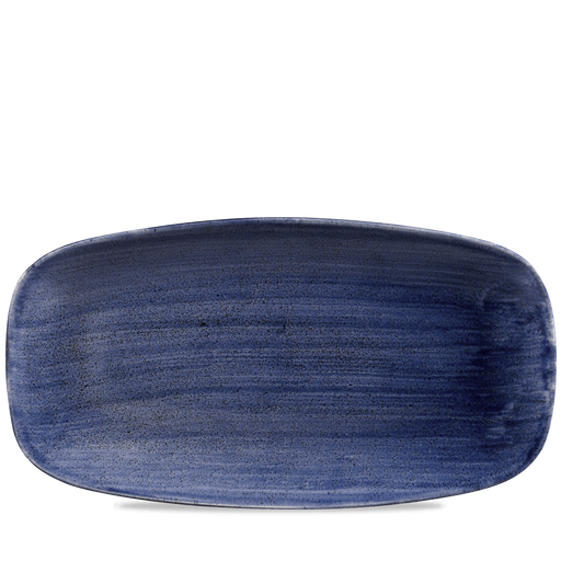 Stonecast Patina Cobalt Blue  Chefs Oblong Plate 13 7/8X7 3/8" Box 6