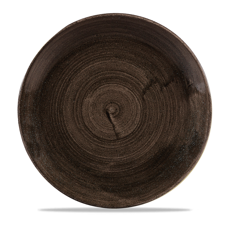 Stonecast Patina Iron Black Evolve Coupe Plate 11.25" Box 12