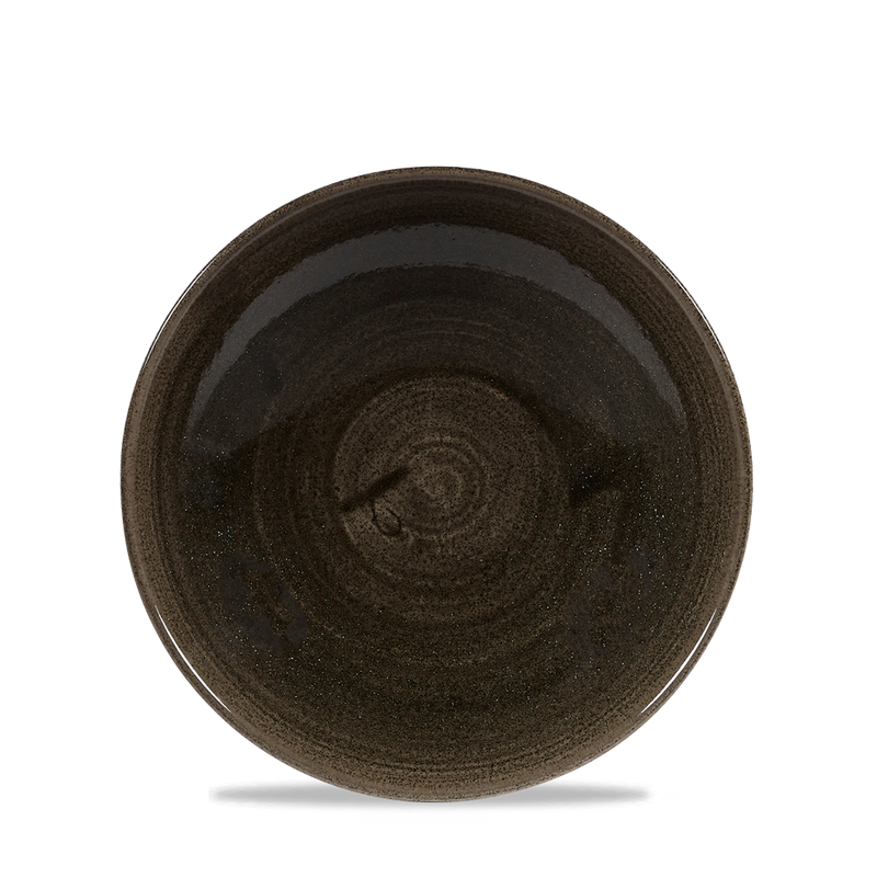 Stonecast Patina Iron Black Evolve Coupe Bowl 7.25" Box 12