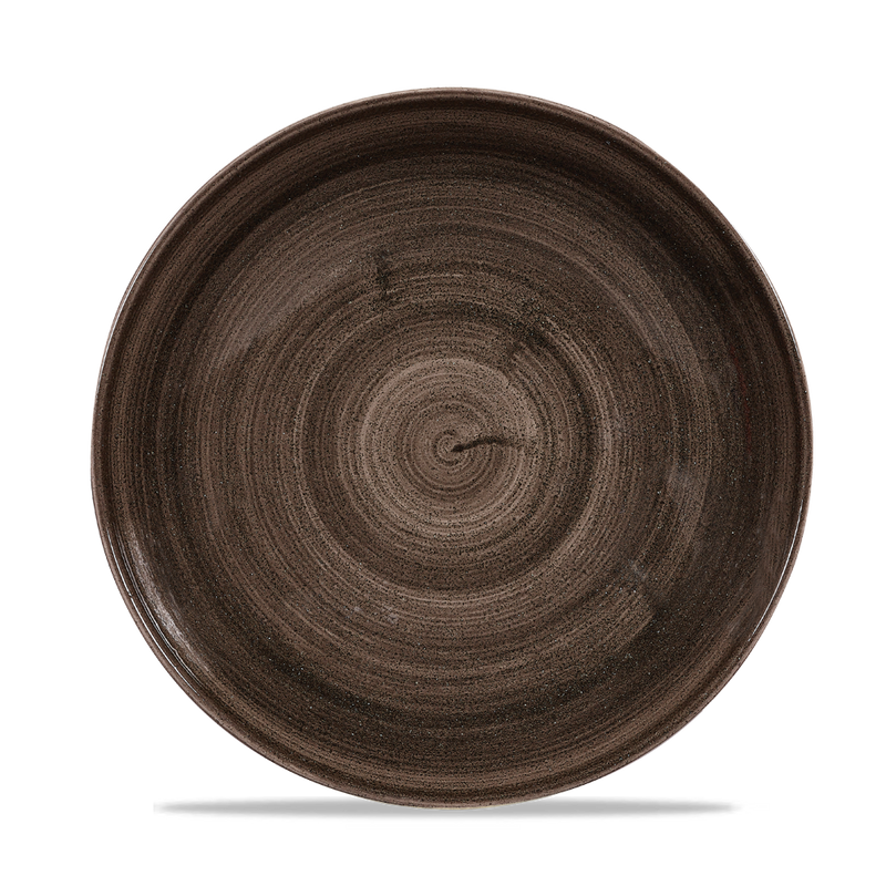 Stonecast Patina Iron Black Evolve Coupe Plate 8.67" Box 12