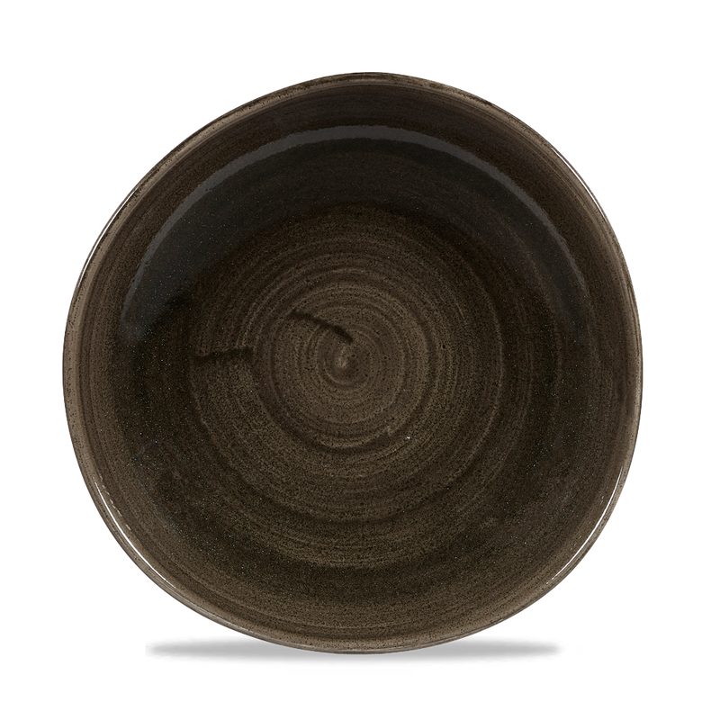 Stonecast Patina Iron Black Round Trace Plate 11 1/4" Box 12
