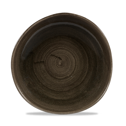 Stonecast Patina Iron Black Round Trace Plate 11 1/4" Box 12