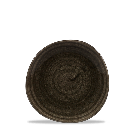 Stonecast Patina Iron Black Round Trace Plate 7 1/4" Box 12