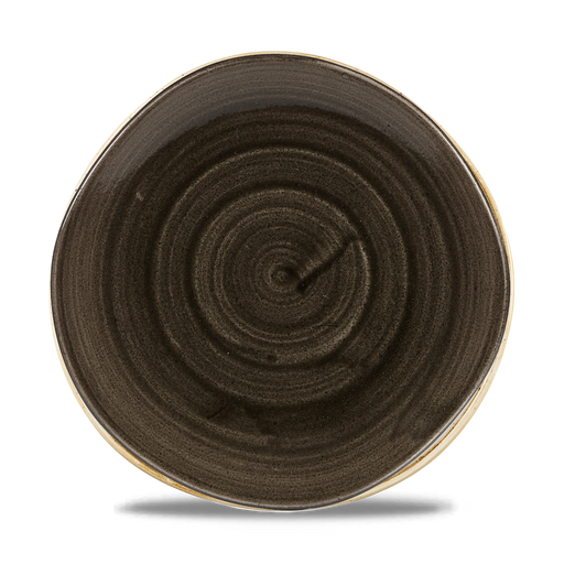 Stonecast Patina Iron Black Round Trace Bowl 9 7/8"  Box 12