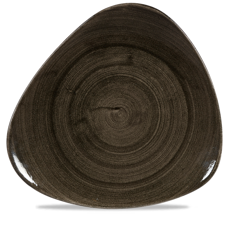 Stonecast Patina Iron Black Lotus Plate 12" Box 6