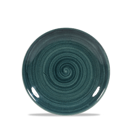 Stonecast Patina Rustic Teal Evolve Coupe Plate 6.5" Box 12
